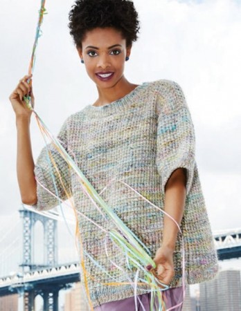26 Topp med rund hals i Noro Silk Garden Solo