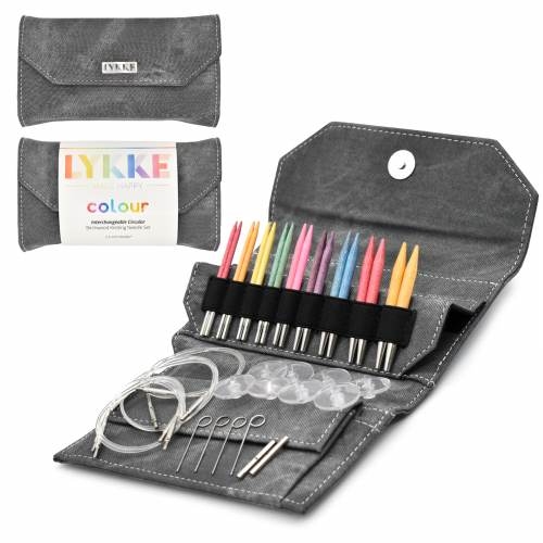 Grey denim etui